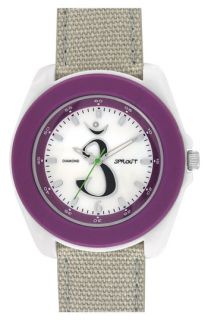 SPROUT™ Watches Chakra Diamond Organic Strap Watch, 44mm