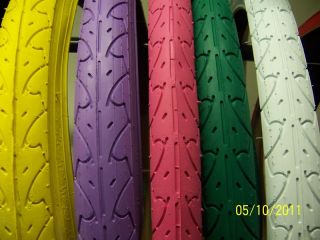 PR Bicycle Tires 26 x 1 95 Street Tread MTB 5 Colors