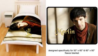 Merlin Colin Morgan Throw Fleece Blanket 001