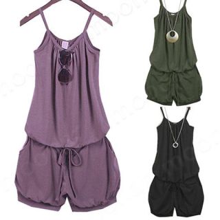 Club Evening Party Women Rompers Short Jumpsuits Sleeveless