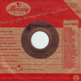 Northern Soul 45 Clyde McPhatter in My Tenement US Mercury DJ Listen