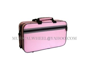 Clarinet Case with Shoulder Strap Case Only Pink