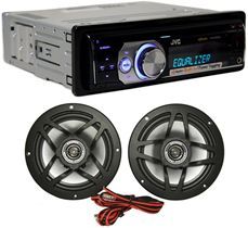 JVC KD HDR60 CD  USB Player HD Radio 6 5 Speakers