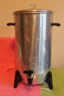 Vintage Coffee Percolator 22 Cup Mirro Alumiinum Electric