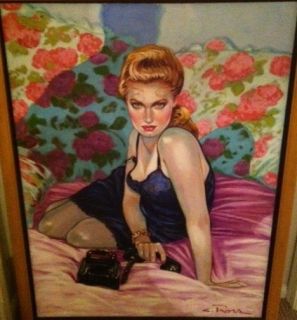 Colleen Ross Convince Me Framed Original Oil on Canvas