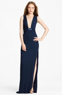 Roberto Cavalli Embellished Jersey Gown
