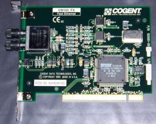 Cogent EM100 FX PCI Optical PC Ethernet Network Card