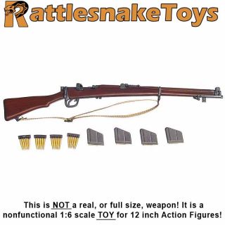 Peter J Coates   Lee Enfield Rifle w/ Mags   1/6 Scale   Dragon Action