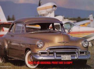 1950 Chevrolet Fleetside Deluxe RARE Classic Car Print