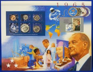 1965 Postal Commemorative Society 5 Coin UNC Mint Set