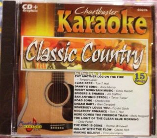  Karaoke 60276  15 Great Classic Country Songs  CD+G  Factory Sealed