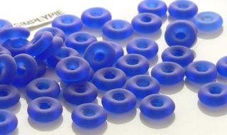 cobalt czech glass beads 50 hole size is approx 2mm