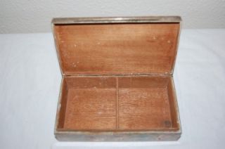 Vintage 800 Jezler Silver Military Presentation Box