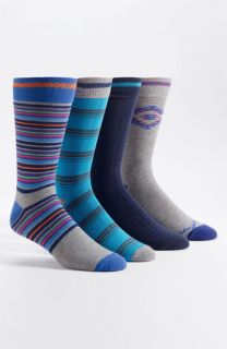 Basic Sock Patterned Socks (4 Pack)
