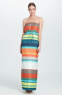 Cynthia Steffe Vivenne Stripe Silk Maxi Dress