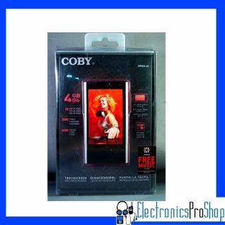 Coby MP826 4GB 2 8 Touch Screen Video  Player w FM