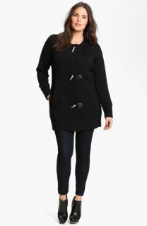 MICHAEL Michael Kors Toggle Sweater Coat with Detachable Cowl (Plus)