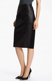 Trouvé Leather Panel Pencil Skirt