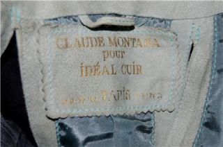 vtg claude montana made in paris suede blazer jacket