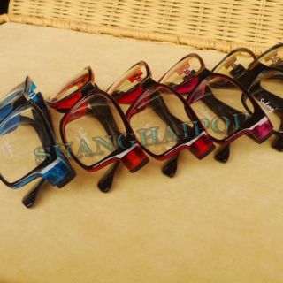 Multi Color Frame Clear Lens Glasses Fashion Unisex Men Sunglasses
