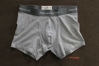 Abercrombie Fitch Coden Dam Grey Microstripe Underwear Boxer Brief
