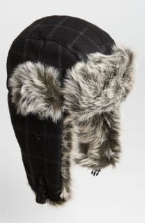 Free Authority Plaid Faux Fur Trapper Hat