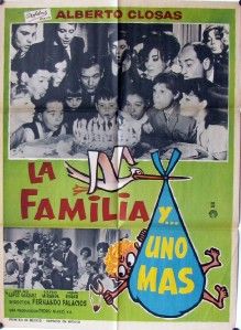 465 La Familia Y Uno MÁS Original Mexican Movie Poster Alberto Closas