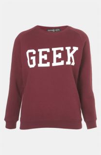 Topshop Geek Sweatshirt (Petite)