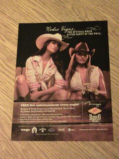 Rodeo Vegas Advertisement Mirage After Party PRCA WNFR Ladies Ad Coca