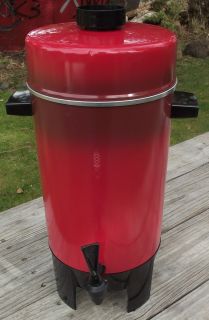  Red Regal Ware 36 Cup Party Percolator Urn Coffee Pot Maker