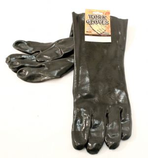  Gloves 13 Black Color Chemical Cleaning Lawn Garden Repair Gloves