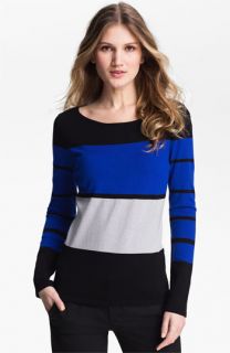 Chaus Colorblock Stripe Sweater