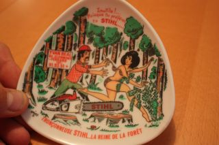   french ashtray chainsaw stihl collector cheely YVAN BEAL Clermont