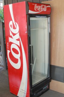 Coca Cola Refrigerator for Decor Only as A Display Case