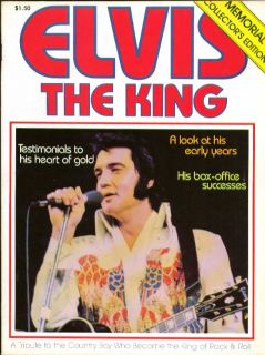 Elvis The King 1977 Tribute Mag Wellington Hall