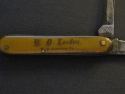 Antique W.D. LANDON White River Junction VT KNIFE