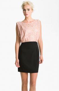 French Connection Lace Overlay Sheath Dress