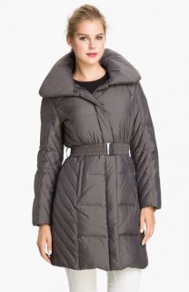 Gallery Quilted Coat with Detachable Hood (Petite)