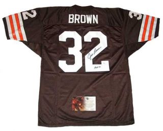 Jim Brown Signed Auto HOF 71 Cleveland Browns TB Jersey