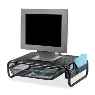 New Monitor Desktop Stand or Small Printer Mesh Black