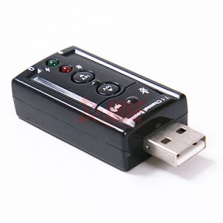  Sound Card Audio Adapter External Laptop Device Computer Box