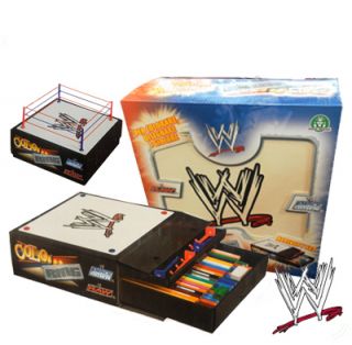 WWE Color Ring Activity Set Colouring Art Box Colour Draw Play Kids