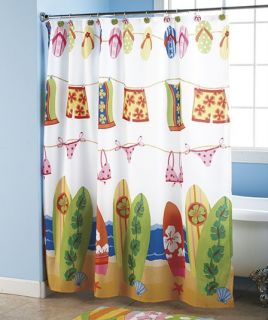 NEW 16 pc Hanging Loose Beach Surfer Complete Collection Bathroom Set