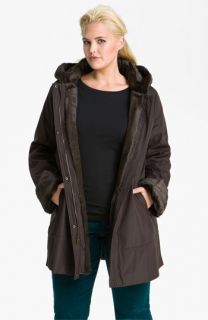 Marc New York by Andrew Marc Leona Faux Fur Lined Storm Coat (Plus)