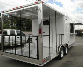 New 8 5 x 20 Concession BBQ Enclosed Smoker Food Trailer with Smoker