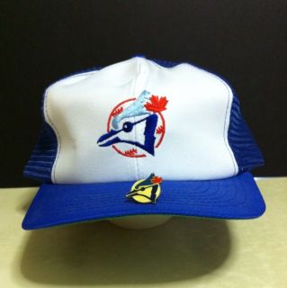 Toronto Blue Jays MLB Baseball Cap w Collectible Pin in EX Cond