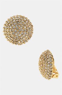 St. John Collection Pavé Stone Clip Earrings