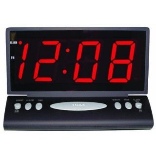 inch Jumbo Digital Red LED Desk Wall Alarm Clock