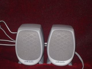 Pair Polk Audio PC Monitor Speakers Used Fast SHIP