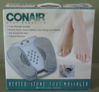 Conair Body Benefits Heated Stone Foot Massager with Spa Massage FM6